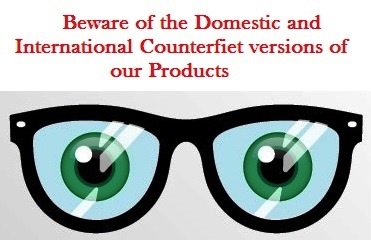 BE AWARE OF ...Counterfeit Versions